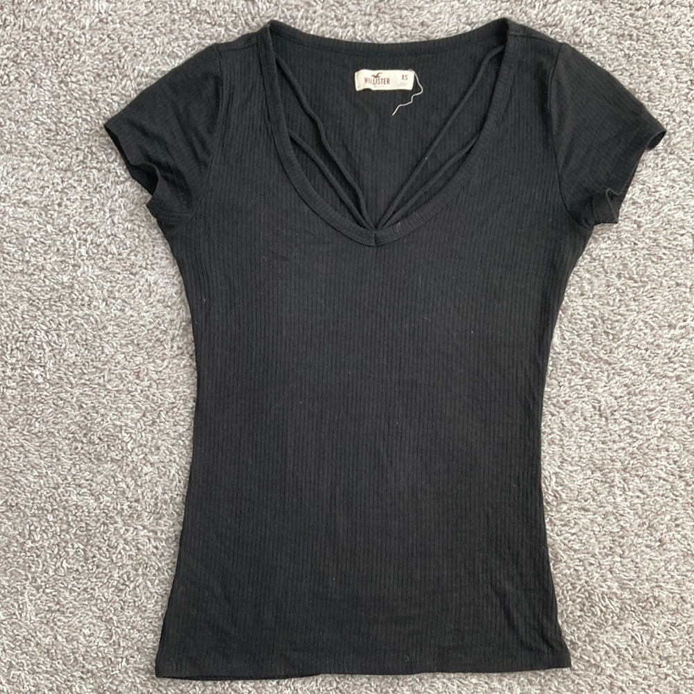 Black Hollister Short Sleeve T- Shirt